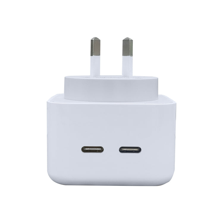 40W Dual PD USB-C / Type-C Charger for iPhone / iPad Series, AU Plug - Apple Accessories by buy2fix | Online Shopping UK | buy2fix