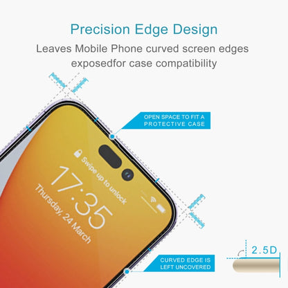 For iPhone 14 Pro 50pcs 0.26mm 9H 2.5D Tempered Glass Film - iPhone 14 Pro Tempered Glass by buy2fix | Online Shopping UK | buy2fix