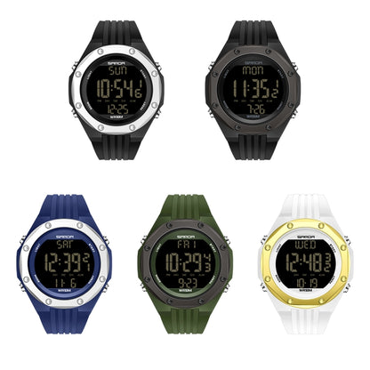 SANDA 6093 Waterproof Luminous Electronic Digital Watch(Black Silver) - LED Digital Watches by SANDA | Online Shopping UK | buy2fix