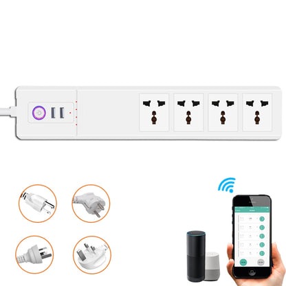WiFi 16A SM-SO306-M 4 Holes + 2 USB Multi-purpose Smart Power Strip(US Plug) - Consumer Electronics by buy2fix | Online Shopping UK | buy2fix