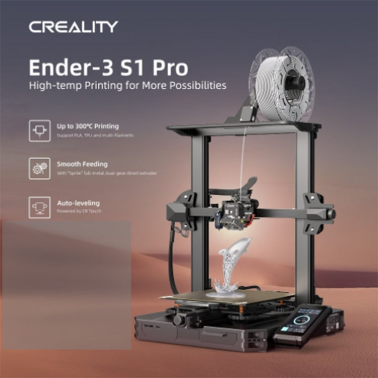Creality Ender-3 S1 Pro Automatic Leveling High-temp 3D Printer EU Plug - Consumer Electronics by Creality | Online Shopping UK | buy2fix