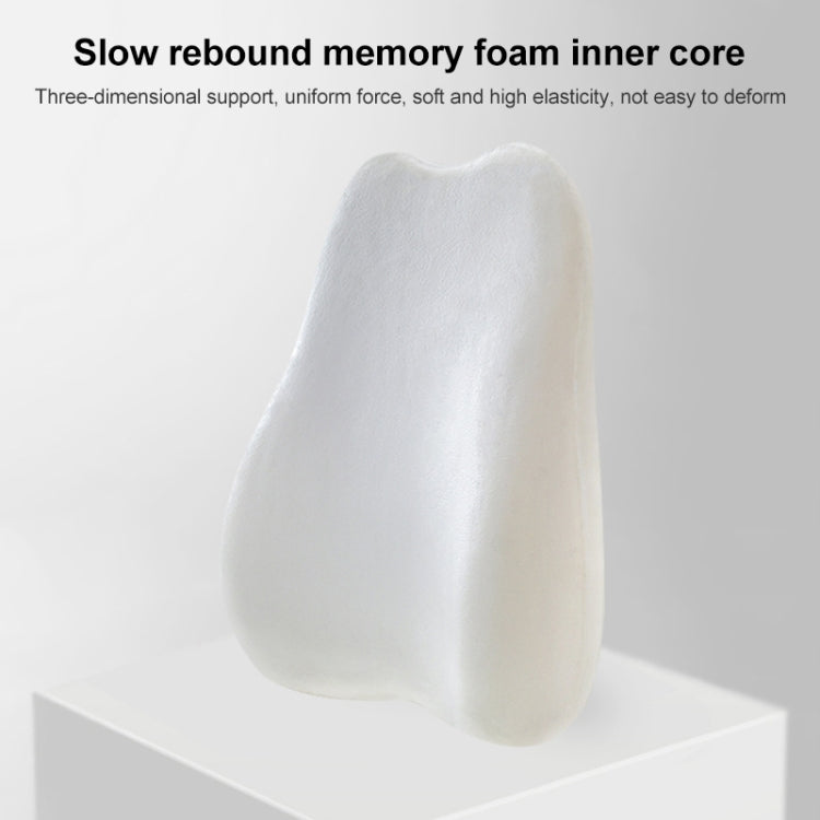 Office Memory Foam Cushion Lumbar Support Cushion(Brown) - Home & Garden by buy2fix | Online Shopping UK | buy2fix