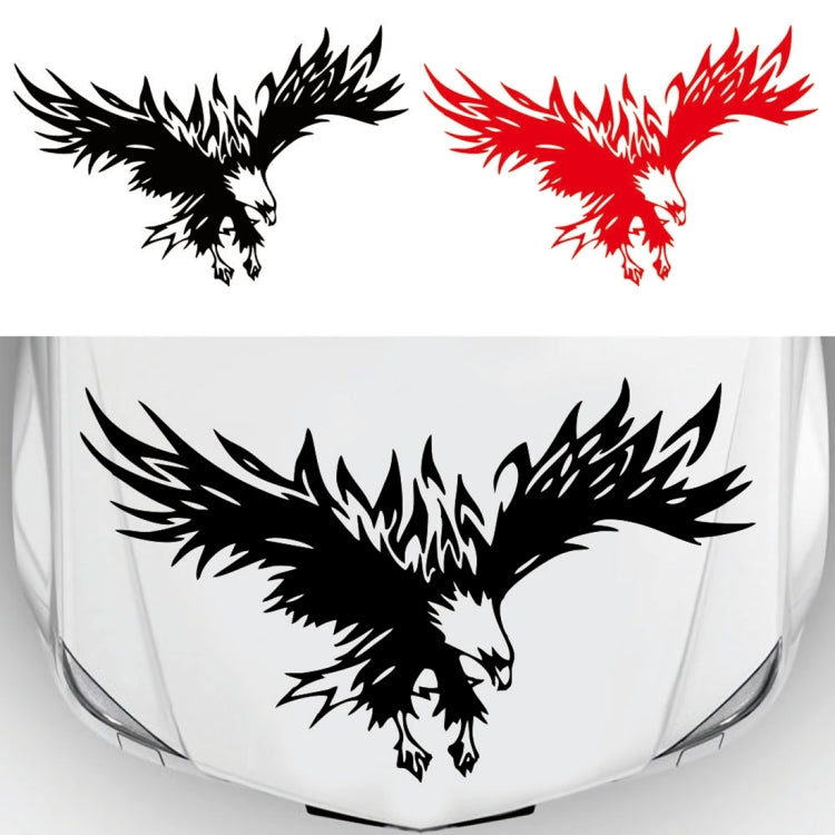 D-733 Eagle Pattern Car Modified Hood Decorative Sticker(Red) - In Car by buy2fix | Online Shopping UK | buy2fix