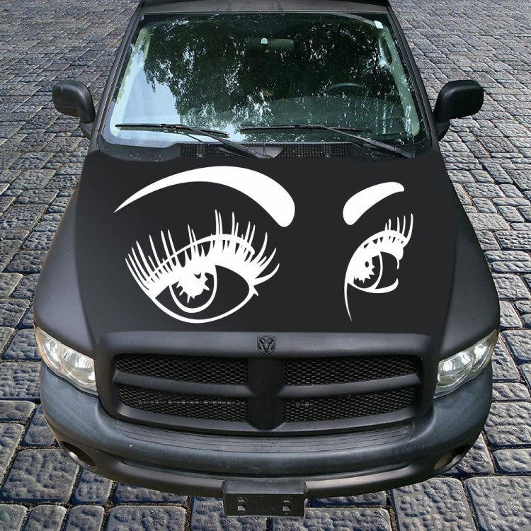 D-821 Beauty Eyes Pattern Car Modified Decorative Sticker(White) - In Car by buy2fix | Online Shopping UK | buy2fix