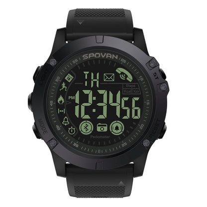 PR1-2 1.24 inch IP68 Waterproof Sport Smart Watch, Support Bluetooth / Sleep Monitor / Call Reminder(Black) - Smart Wear by buy2fix | Online Shopping UK | buy2fix