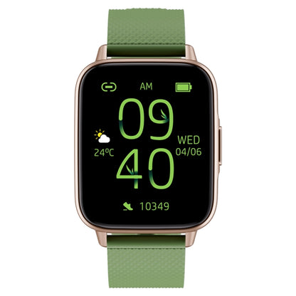 FW02 1.7 Inch Square Screen Silicone Strap Smart Health Watch Supports Heart Rate, Blood Oxygen Monitoring(Green) - Smart Wear by buy2fix | Online Shopping UK | buy2fix