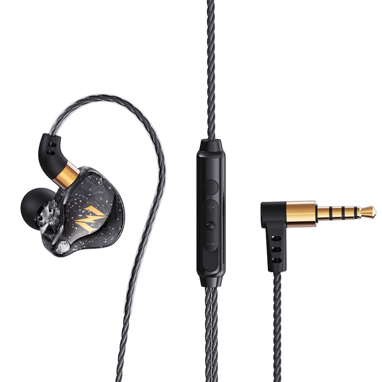 QKZ ZEN In-ear Subwoofer Wire-controlled Music Running Sports Earphone with Mic(Black) - In Ear Wired Earphone by QKZ | Online Shopping UK | buy2fix