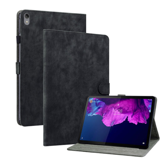 For Lenovo Tab P11/Pad Plus 2011 Tiger Pattern PU Tablet Case(Black) - For Lenovo by buy2fix | Online Shopping UK | buy2fix