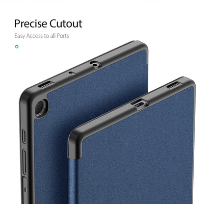 For Galaxy Tab S6 Lite 10.4 inch / S6 Lite 2024 DUX DUCIS Domo Series Horizontal Flip Magnetic PU Leather Case with Three-folding Holder & Pen Slot & Sleep / Wake-up Function(Blue) - Tab S6 Lite P610 / P615 by DUX DUCIS | Online Shopping UK | buy2fix