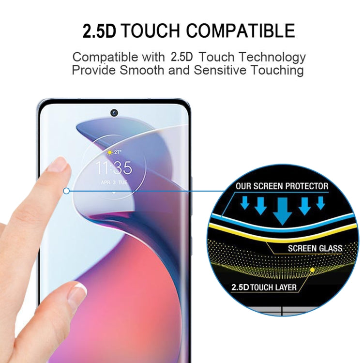 3D Curved Edge Full Screen Tempered Glass Film For Motorola Moto S30 Pro / Edge 30 Fusion - Mobile Accessories by buy2fix | Online Shopping UK | buy2fix