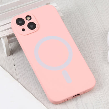 For iPhone 14 Liquid Silicone Magsafe Phone Case (Pink) - iPhone 14 Cases by buy2fix | Online Shopping UK | buy2fix