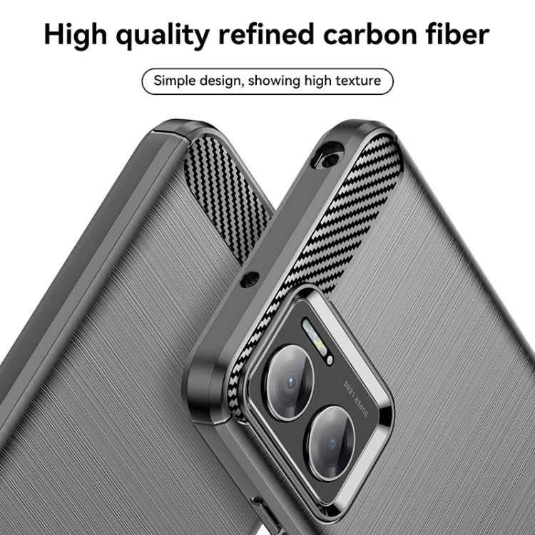 For Xiaomi Redmi 10 Prime+ 5G Brushed Texture Carbon Fiber TPU Case(Black) - Xiaomi Accessories by buy2fix | Online Shopping UK | buy2fix