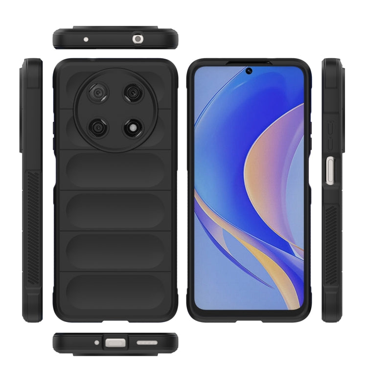 For Huawei Nova Y90/Enjoy 50 Pro Magic Shield TPU + Flannel Phone Case(Black) - Mobile Accessories by buy2fix | Online Shopping UK | buy2fix