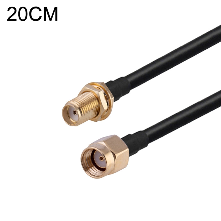 RP-SMA Male to SMA Female RG174 RF Coaxial Adapter Cable, Length: 20cm - Connectors by buy2fix | Online Shopping UK | buy2fix