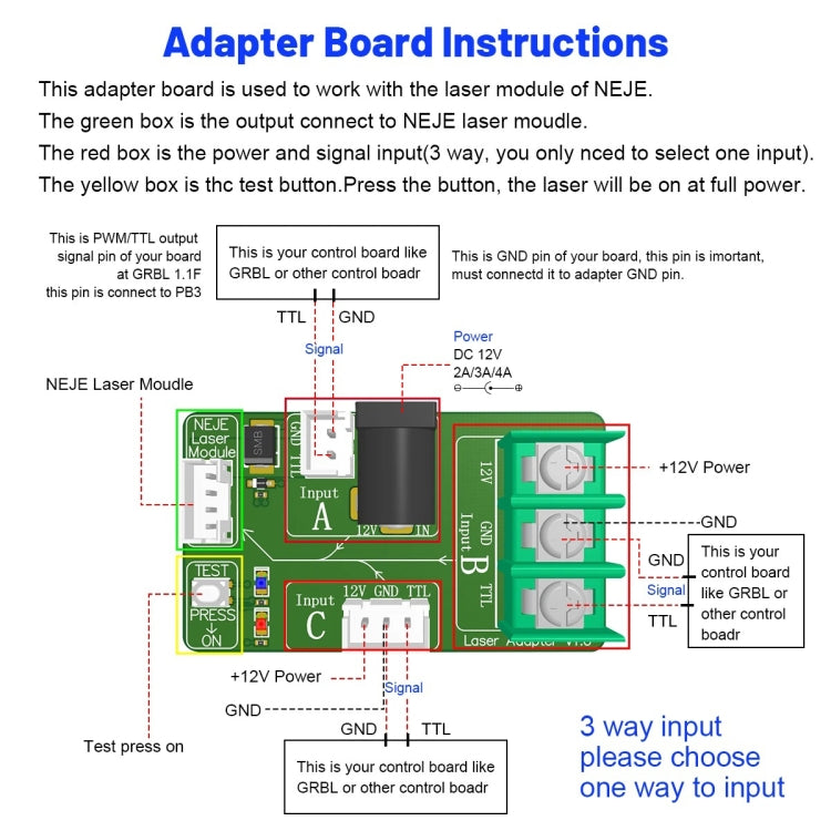 NEJE A40630 7.5W 450nm Laser Engraver Module Kits - Consumer Electronics by NEJE | Online Shopping UK | buy2fix