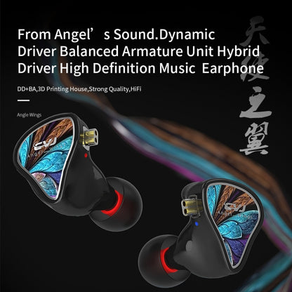 CVJ Angel Wings Hybrid Technology HiFi Music Wired Earphone No Mic - In Ear Wired Earphone by CVJ | Online Shopping UK | buy2fix