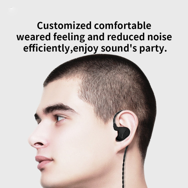 CVJ Mirror Hybrid Technology HiFi Music Wired Earphone With Mic(Black) - In Ear Wired Earphone by CVJ | Online Shopping UK | buy2fix