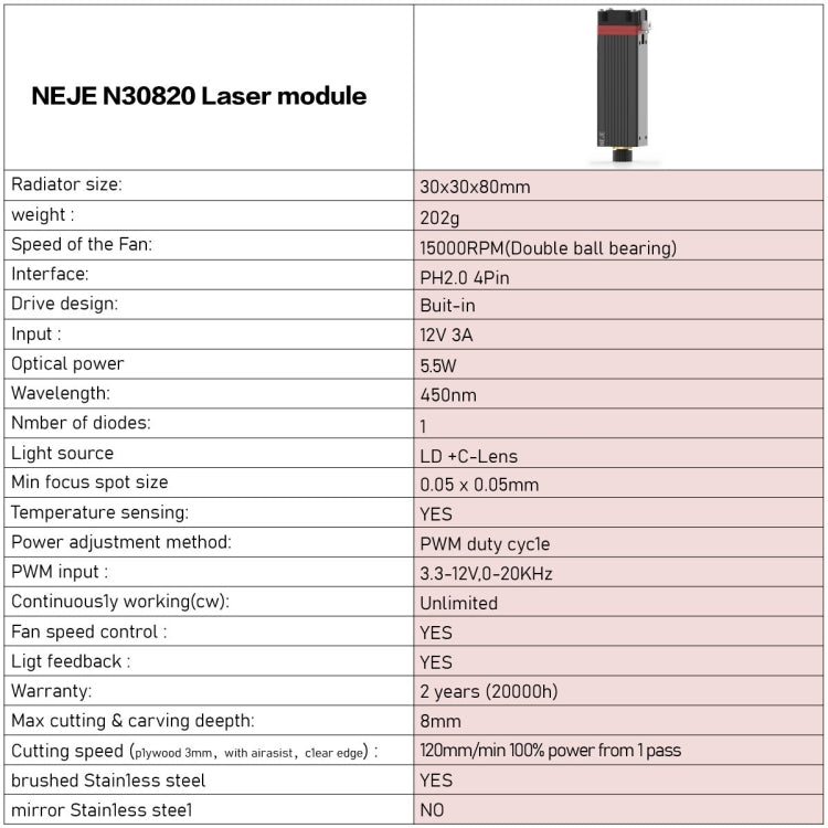 NEJE MASTER 3 Laser Engraver with N30820 Laser Module(EU Plug) - Consumer Electronics by NEJE | Online Shopping UK | buy2fix