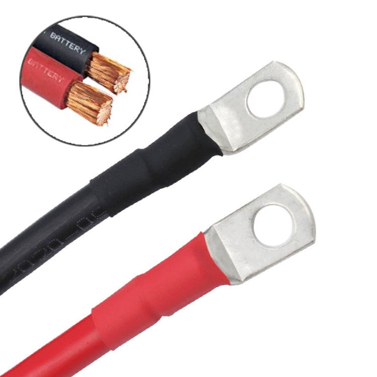 6AWG 25-10 Car 50cm Red + Black Pure Copper Battery Inverter Cable - Booster Cable & Clip by buy2fix | Online Shopping UK | buy2fix