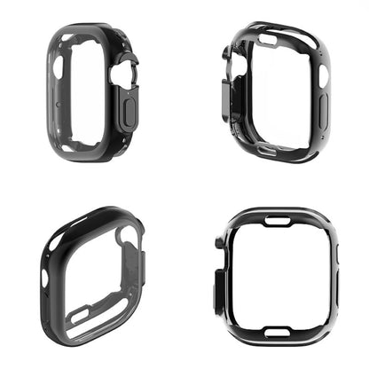 PET Film TPU Watch Case For Apple Watch Ultra(Black) - Smart Wear by buy2fix | Online Shopping UK | buy2fix