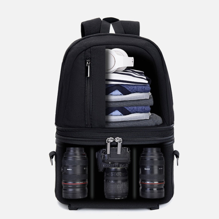 CADeN D30 Detachable Dual Uses Professional SLR Camera Backpack Shockproof Bags(Black) - Backpack by CADeN | Online Shopping UK | buy2fix