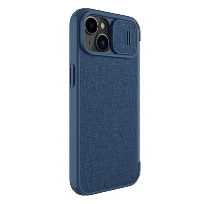 For iPhone 14 Plus  NILLKIN QIN Series Pro Leather Phone Case(Blue) - iPhone 14 Plus Cases by NILLKIN | Online Shopping UK | buy2fix