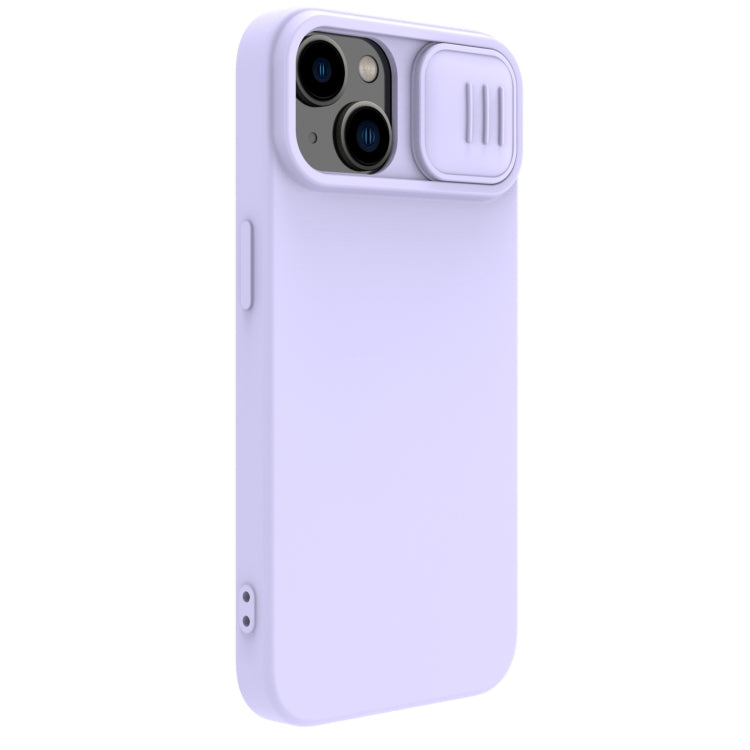 For iPhone 14 Plus  NILLKIN CamShield Liquid Silicone Phone Case(Purple) - iPhone 14 Plus Cases by NILLKIN | Online Shopping UK | buy2fix