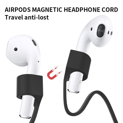 For AirPods Pro 2 Bluetooth Headset Anti-lost Rope Magnetic Silicone Lanyard(White) - Apple Accessories by buy2fix | Online Shopping UK | buy2fix