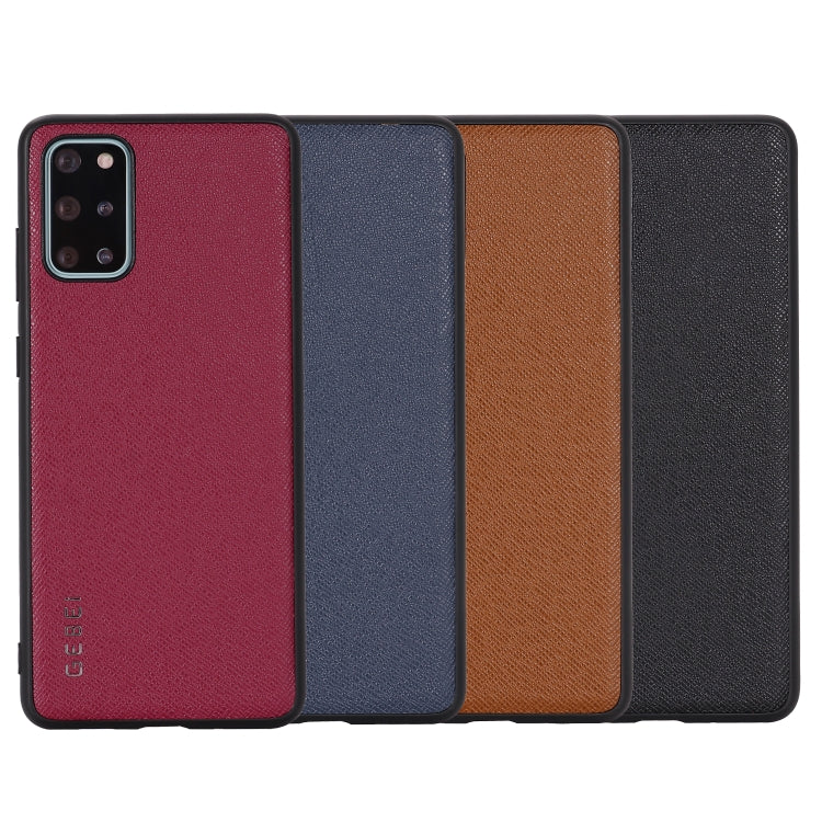 For Galaxy S20 Ultra GEBEI Full-coverage Shockproof Leather Protective Case(Red) - Galaxy Phone Cases by GEBEI | Online Shopping UK | buy2fix