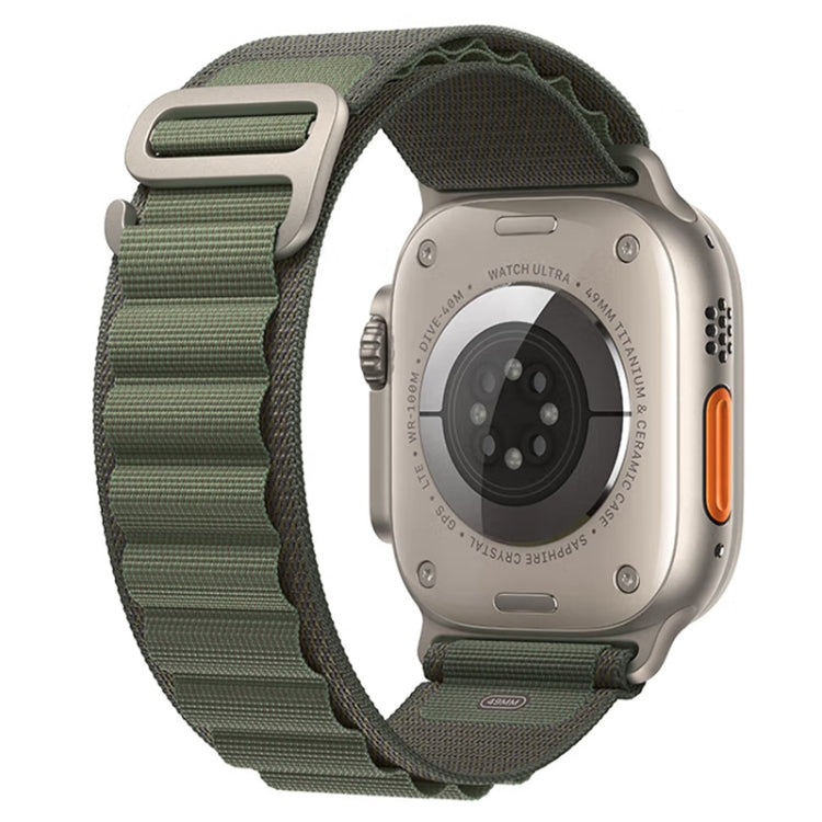 For Apple Watch Ultra 49mm Nylon Watch Band (Army Green) - Smart Wear by buy2fix | Online Shopping UK | buy2fix