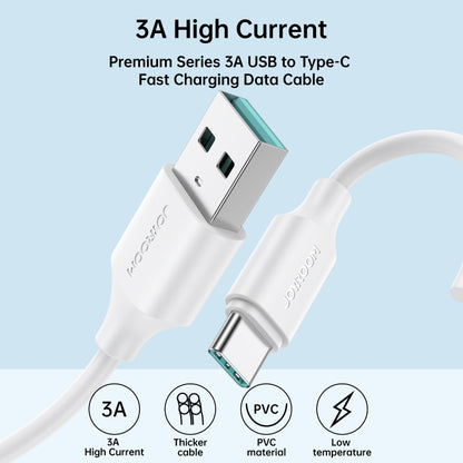 JOYROOM S-UC027A9 3A USB to USB-C/Type-C Fast Charging Data Cable, Length:1m(White) -  by JOYROOM | Online Shopping UK | buy2fix