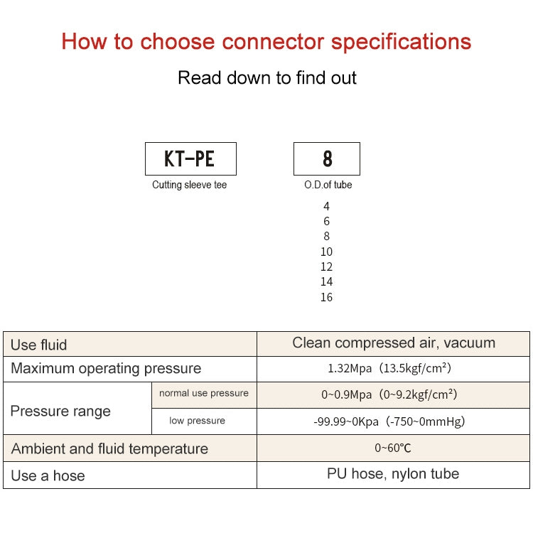 KT-PE-10 LAIZE Nickel Plated Copper T Type Tee Pneumatic Quick Fitting Copper Pipe Connector -  by LAIZE | Online Shopping UK | buy2fix