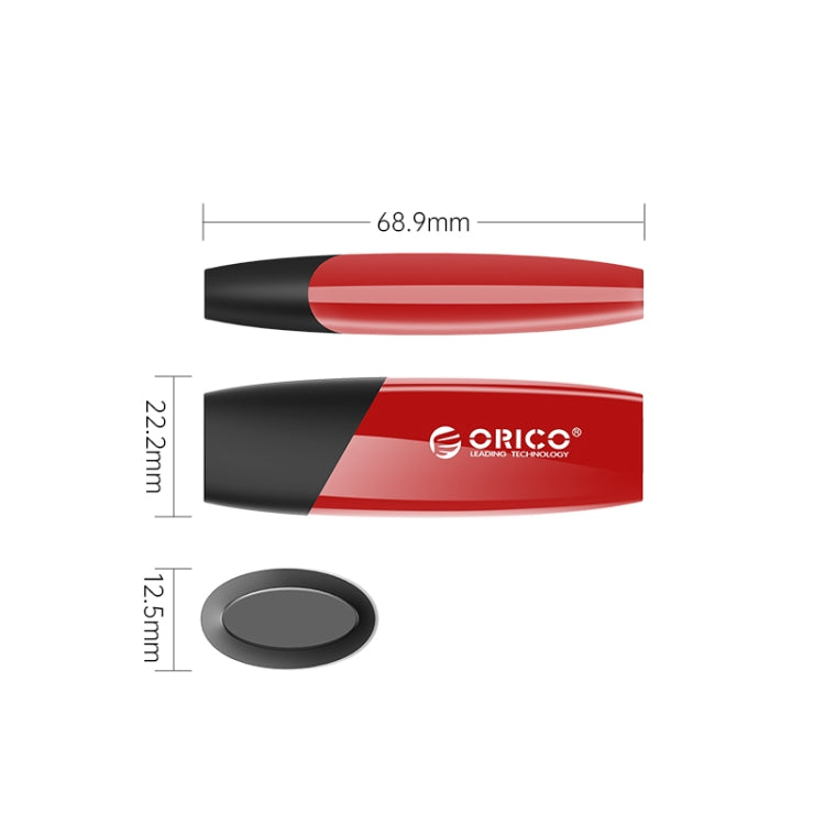 ORCIO USB3.0 U Disk Drive, Read: 100MB/s, Write: 15MB/s, Memory:128GB, Port:USB-A(Red) - USB Flash Drives by ORICO | Online Shopping UK | buy2fix