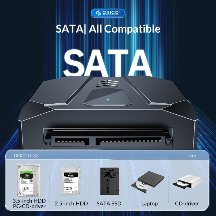 ORICO UTS2 USB 3.0 2.5-inch SATA HDD Adapter, Cable Length:1m - USB to IDE / SATA by ORICO | Online Shopping UK | buy2fix