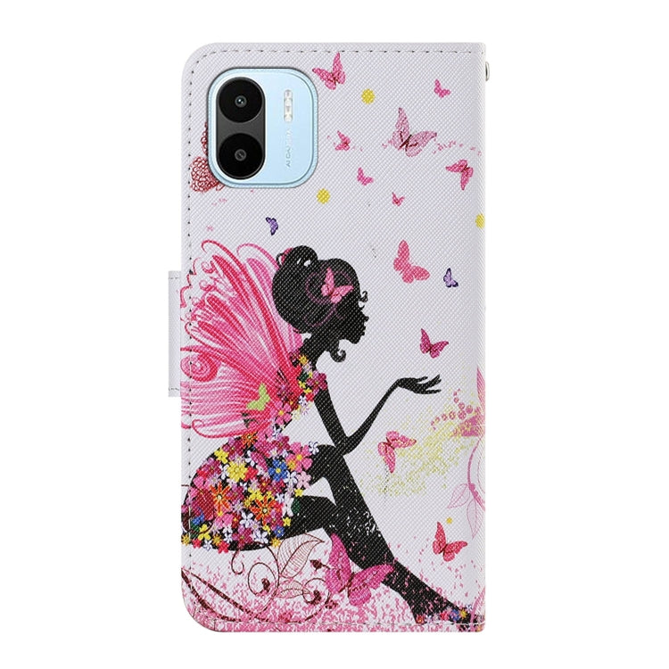 For Xiaomi Redmi A1 Colored Drawing Pattern Leather Phone Case(Dancing Girl) - Xiaomi Cases by buy2fix | Online Shopping UK | buy2fix