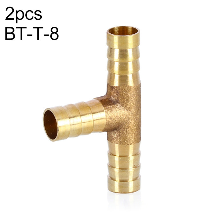 LAIZE 2pcs Pagoda T-type Three Way Pneumatic Components, Caliber:8mm - Interface Series by LAIZE | Online Shopping UK | buy2fix