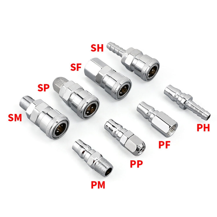 LAIZE PF-20 10pcs C-type Self-lock Air Tube Pneumatic Quick Fitting Connector -  by LAIZE | Online Shopping UK | buy2fix