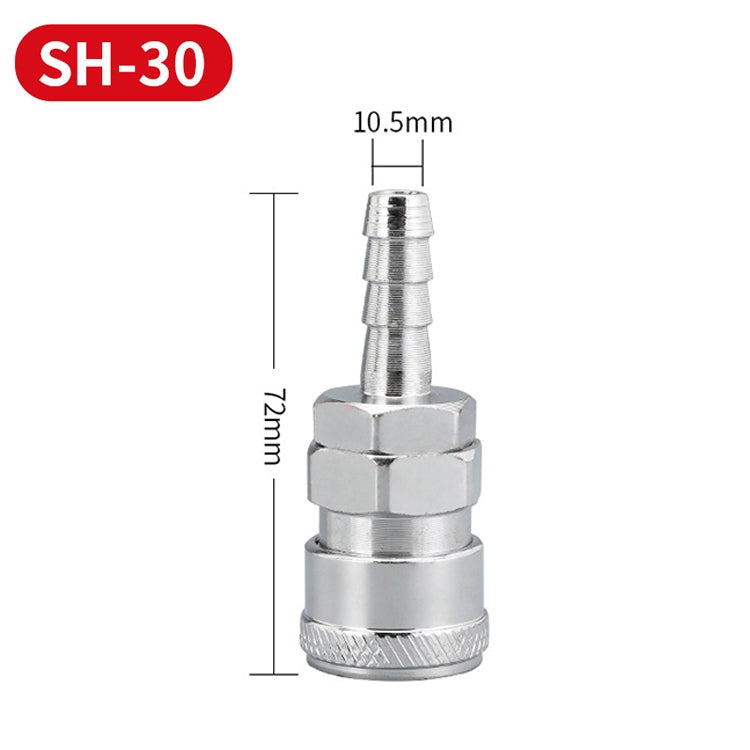 LAIZE SH-30 10pcs C-type Self-lock Air Tube Pneumatic Quick Fitting Connector -  by LAIZE | Online Shopping UK | buy2fix
