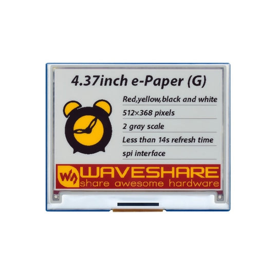 Waveshare 4.37 inch 512×368 E-Paper Module - Consumer Electronics by WAVESHARE | Online Shopping UK | buy2fix