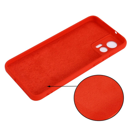 For Motorola Edge 30 Lite 5G / 30 Neo 5G Pure Color Liquid Silicone Shockproof Phone Case(Red) - Motorola Cases by buy2fix | Online Shopping UK | buy2fix