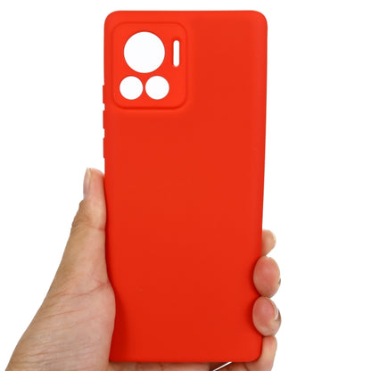 For Motorola Edge 30 Ultra / Moto X30 Pro Pure Color Liquid Silicone Shockproof Phone Case(Red) - Motorola Cases by buy2fix | Online Shopping UK | buy2fix
