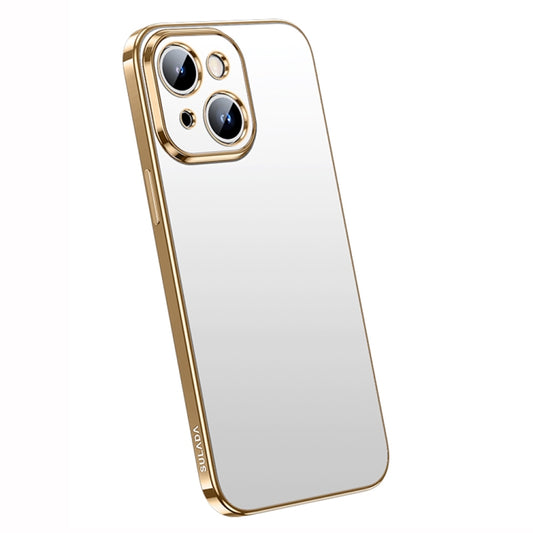 For iPhone 14 Plus SULADA Electroplating Frosted All-inclusive TPU Phone Case(Gold) - iPhone 14 Plus Cases by SULADA | Online Shopping UK | buy2fix