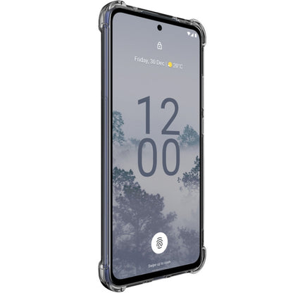 For Nokia X30 5G imak Shockproof Airbag TPU Phone Case(Transparent Black) - Nokia Cases by imak | Online Shopping UK | buy2fix