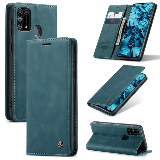 For Galaxy M31 CaseMe-013 Multifunctional Horizontal Flip Leather Case with Card Slot & Holder & Wallet(Blue) - Samsung Accessories by CaseMe | Online Shopping UK | buy2fix