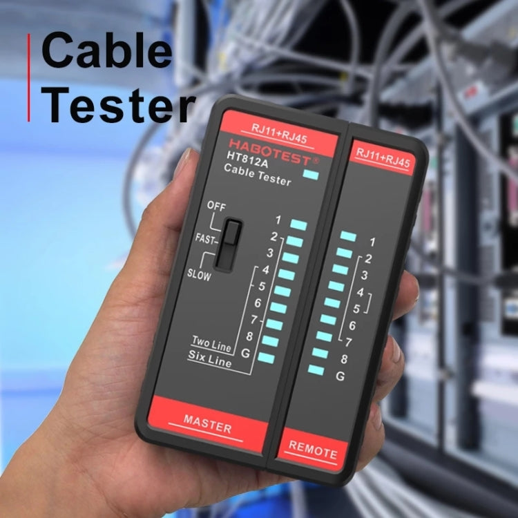 HABOTEST HT812A 2 in 1 Telephone Line Network Line Tester - Other Tester Tool by HABOTEST | Online Shopping UK | buy2fix