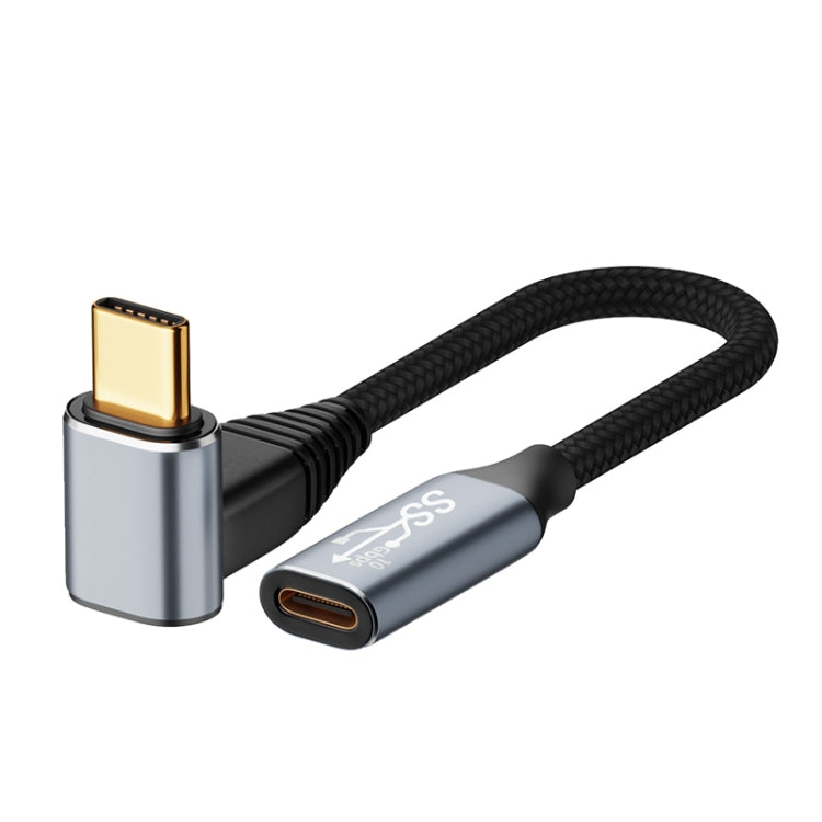 For Steam Deck Gen 100W USB-C/Type-C Male to USB-C/Type-C Female Stereo Curved Extension Cable, Length:3m - Other Accessories by buy2fix | Online Shopping UK | buy2fix