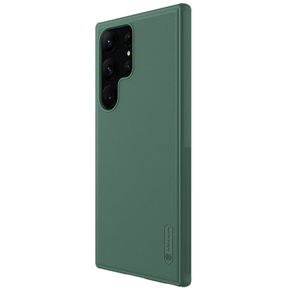 For Samsung Galaxy S23 Ultra 5G NILLKIN Super Frosted Shield Pro PC + TPU Phone Case(Green) - Galaxy S23 Ultra 5G Cases by NILLKIN | Online Shopping UK | buy2fix