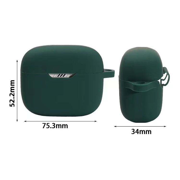 For JBL T230NC TWS Wireless Earphone Silicone Protective Case(Dark Green) - JBL Earphone Case by buy2fix | Online Shopping UK | buy2fix
