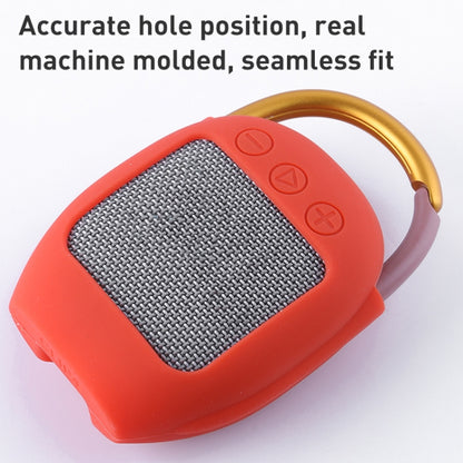 For JBL Clip 4 Wireless Bluetooth Speaker Silicone Protective Case(Red) - Protective Case by buy2fix | Online Shopping UK | buy2fix