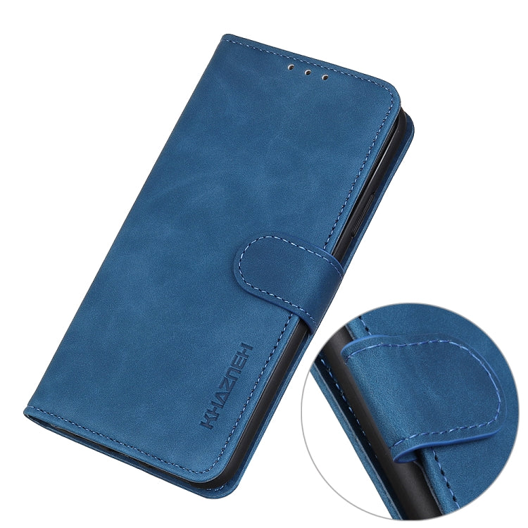 For OnePlus Nord CE 3 Lite KHAZNEH Retro Texture Flip Leather Phone Case(Blue) - OnePlus Cases by buy2fix | Online Shopping UK | buy2fix